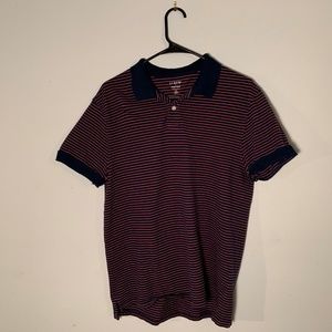 Striped J Crew Polo